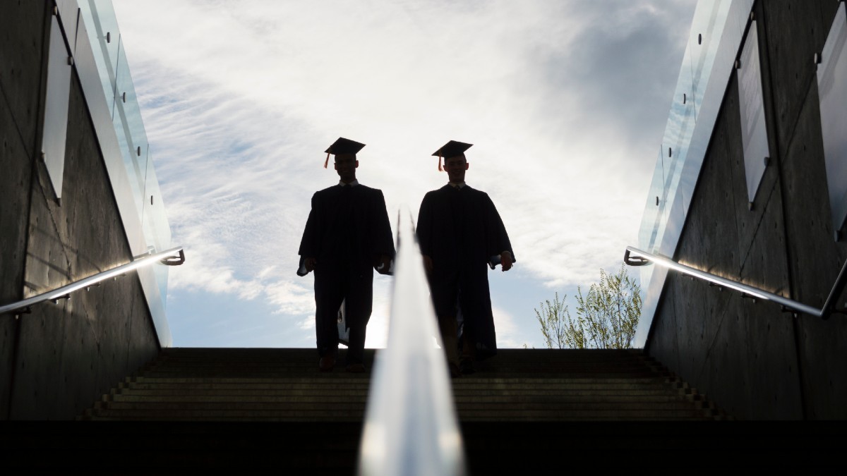 Graduates facing into the future