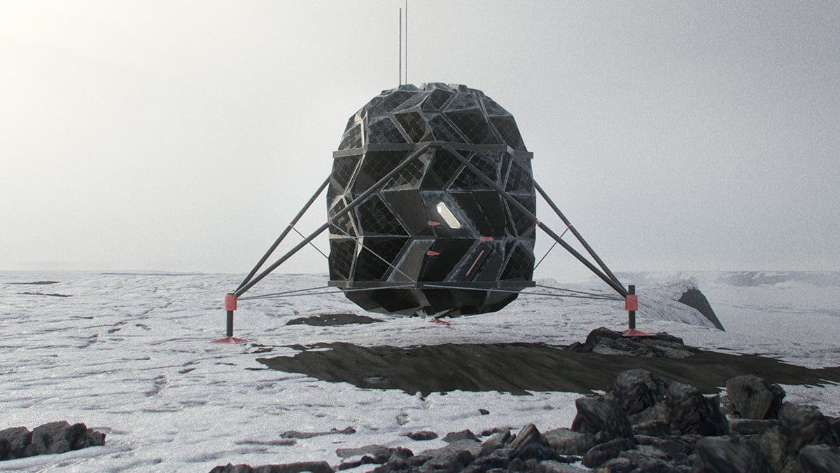 Artist's impression of the LUNARK pod habitat