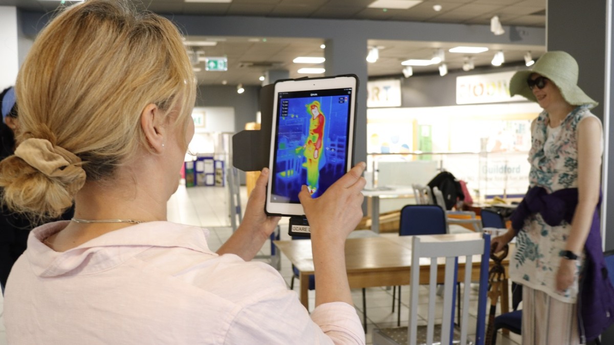 Woman thermal imaging