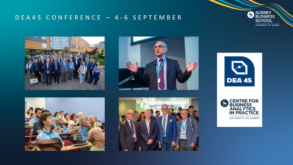 DEA45: International Conference on Data Envelopment Analysis, University of Surrey, September 4-6, 2023