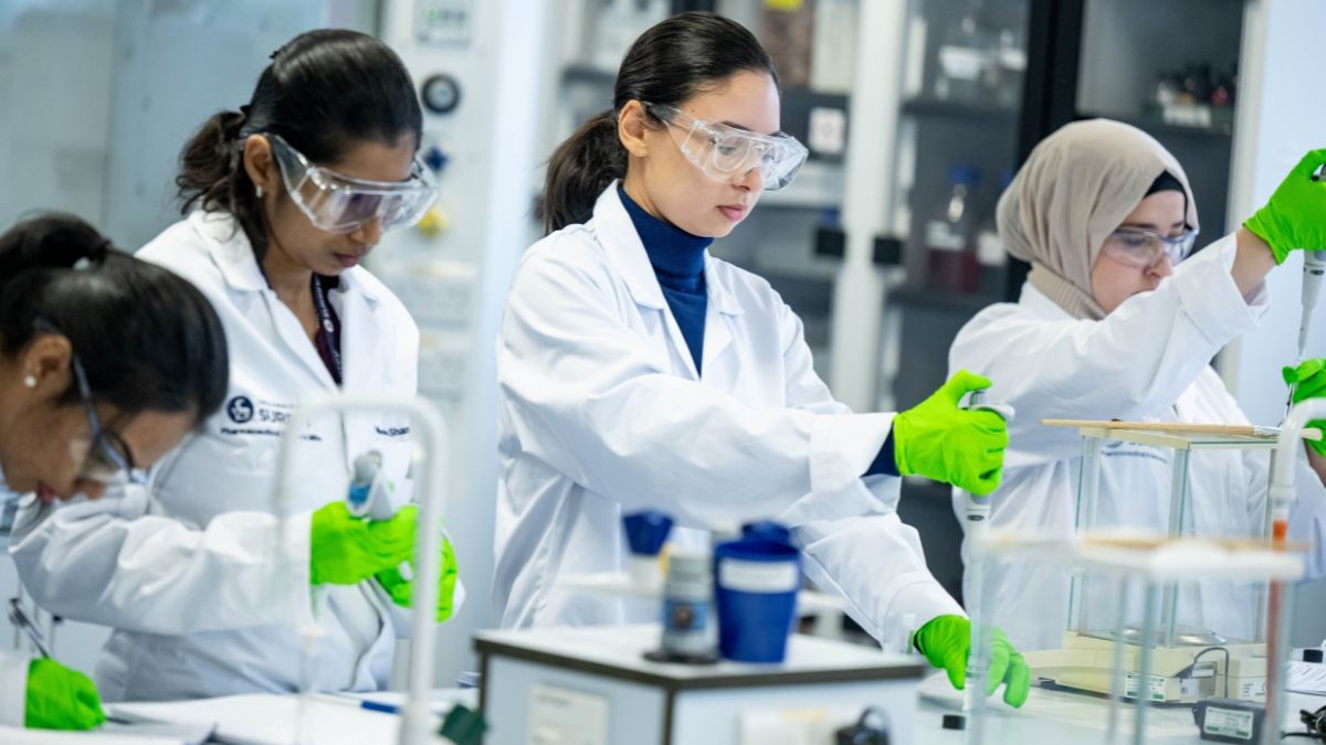 Pharmaceutical Sciences students conduct tests