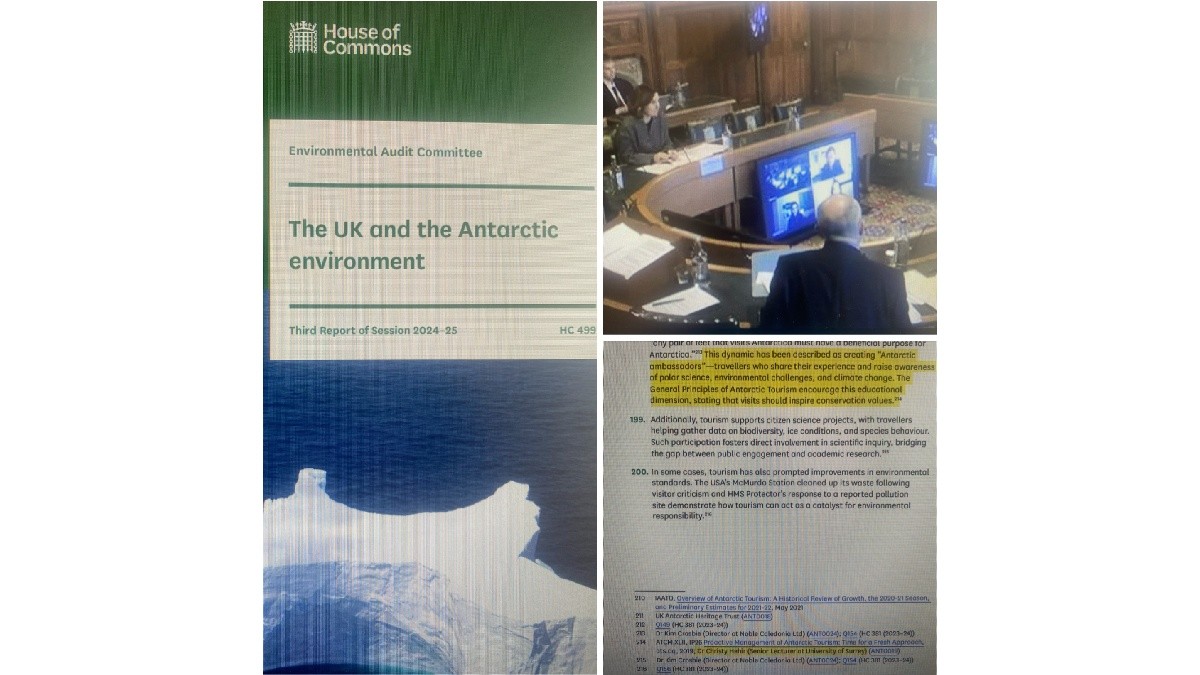 Environmental Audit Committee's 'The UK and the Antarctic environment' report. 