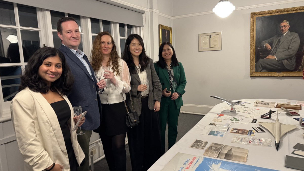 Surrey staff at Brooklands Museum to celebrate 50th anniversary of Concorde's first commercial flight, January 2026