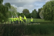 A group of Surrey Undergraduate students during the DAD Project- construction day