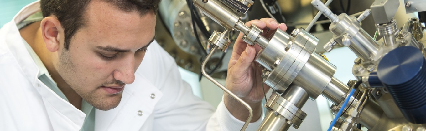 Man using nano equipment